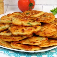 Оладьи с ветчиной и сыром