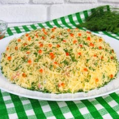 Салат Царский с красной икрой