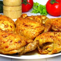 Сочные куриные бедра в духовке
