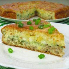 Заливной рыбный пирог