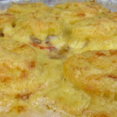 Горячее блюдо из фарша, картофеля и овощей