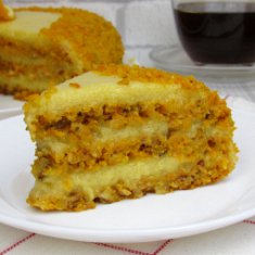 Морковный торт с апельсиновым кремом
