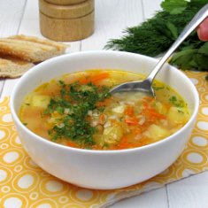 Рисовый суп без мяса