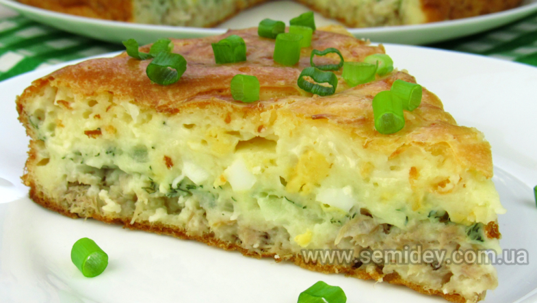 Заливной рыбный пирог